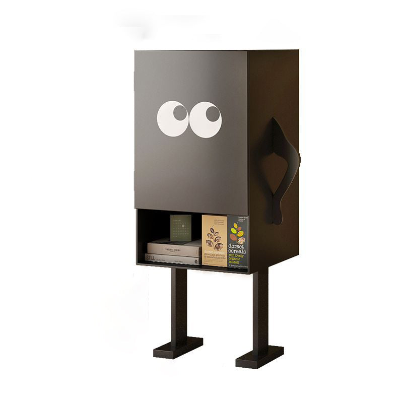 Contemporary Long-Leg Steel Side Cabinet
