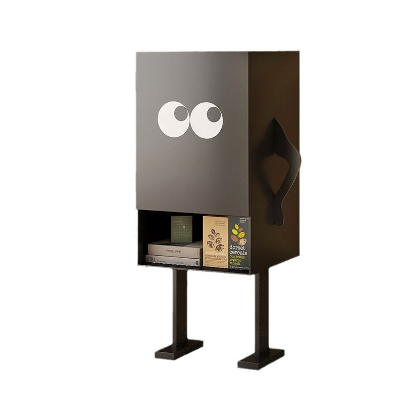 Contemporary Long-Leg Steel Side Cabinet