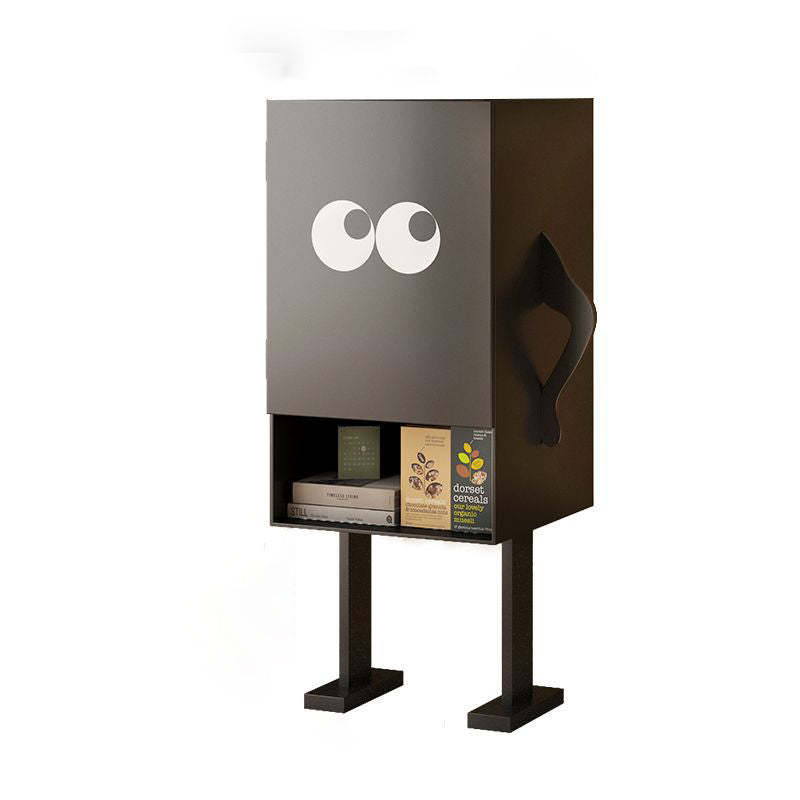 Contemporary Long-Leg Steel Side Cabinet