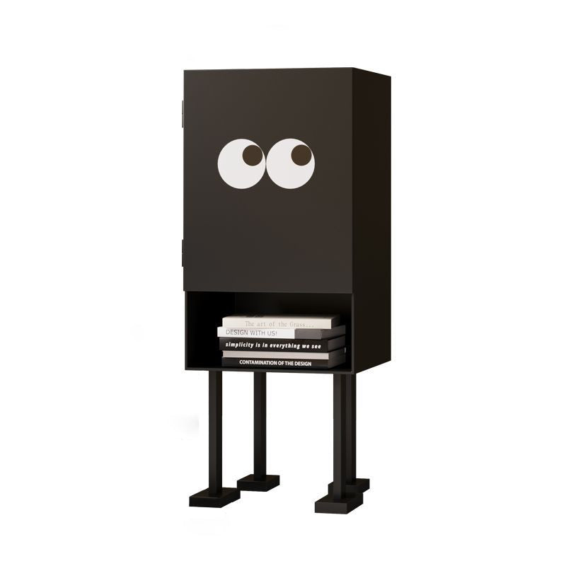 Contemporary Long-Leg Steel Side Cabinet