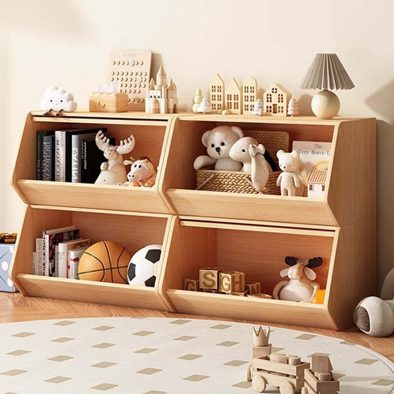 Modern Solid Wood Side Cabinet — Wood Color