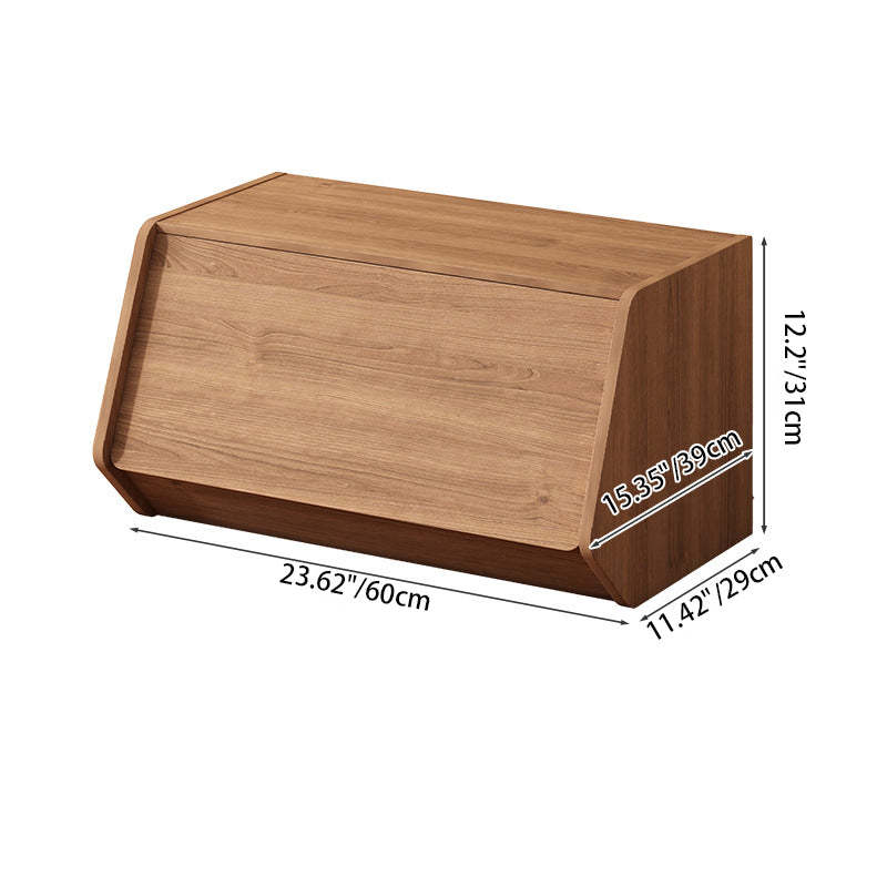 Modern Solid Wood Side Cabinet — Wood Color