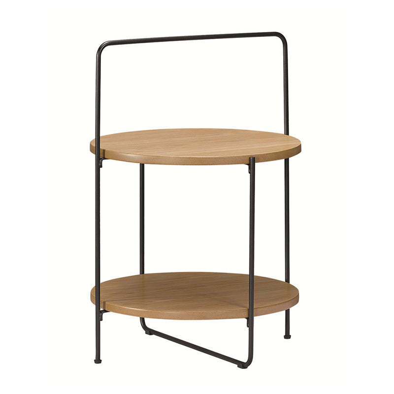 Nordic Round Iron 2-Tier Side Table