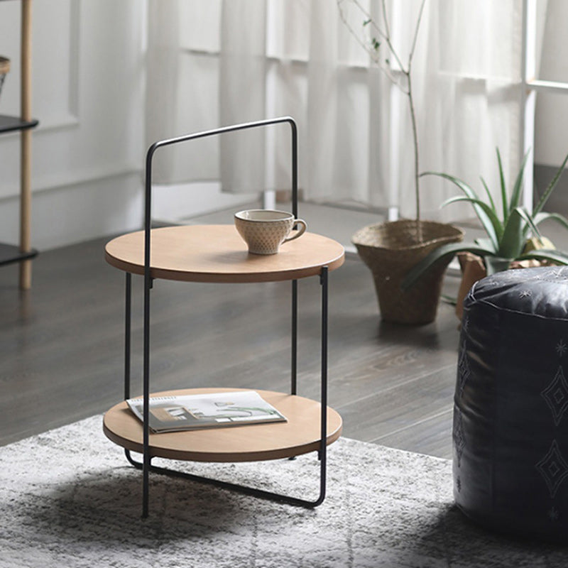 Nordic Round Iron 2-Tier Side Table