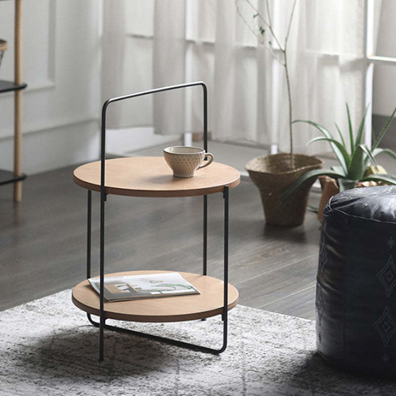 Nordic Round Iron 2-Tier Side Table