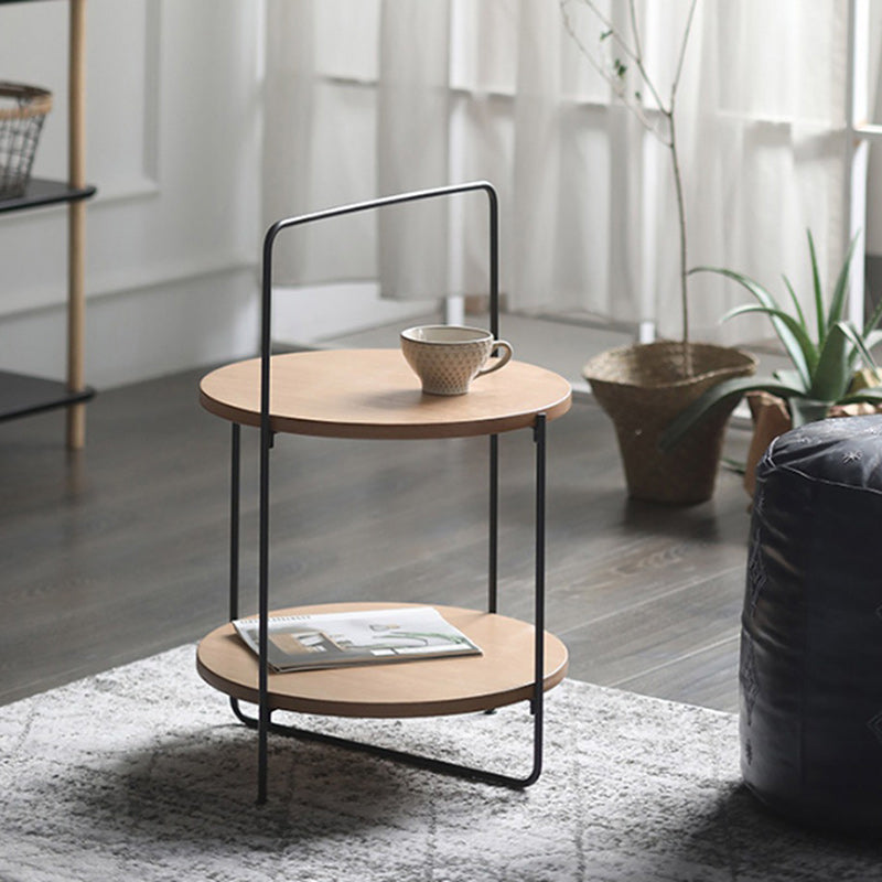 Nordic Round Iron 2-Tier Side Table