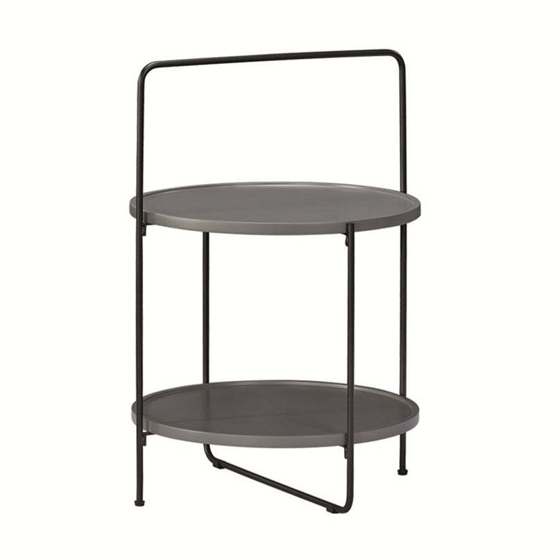 Nordic Round Iron 2-Tier Side Table