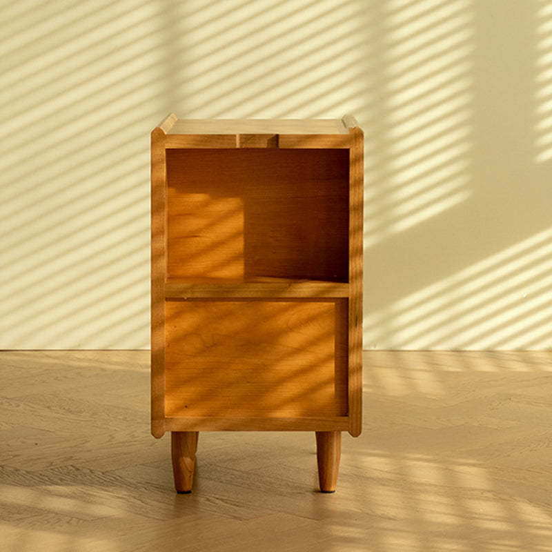Retro Cherry Wood Cabinet Nightstand