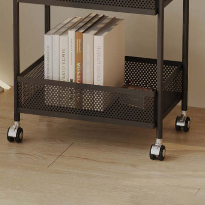 Nordic Iron Glass 3-Tier Side Table
