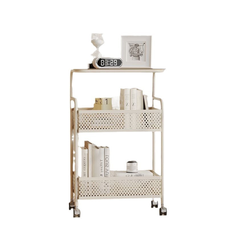 Nordic Iron Glass 3-Tier Side Table