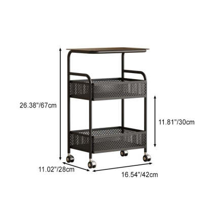 Nordic Iron Glass 3-Tier Side Table
