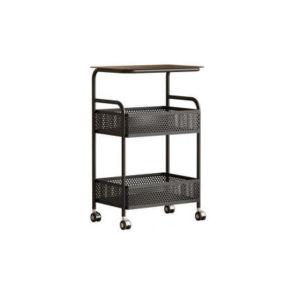Nordic Iron Glass 3-Tier Side Table