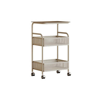 Nordic Iron Glass 3-Tier Side Table