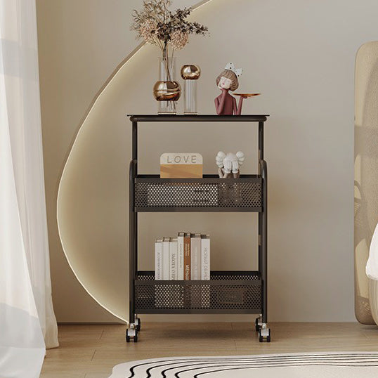 Nordic Iron Glass 3-Tier Side Table