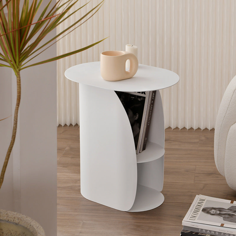 Nordic Iron Side Cabinet — White