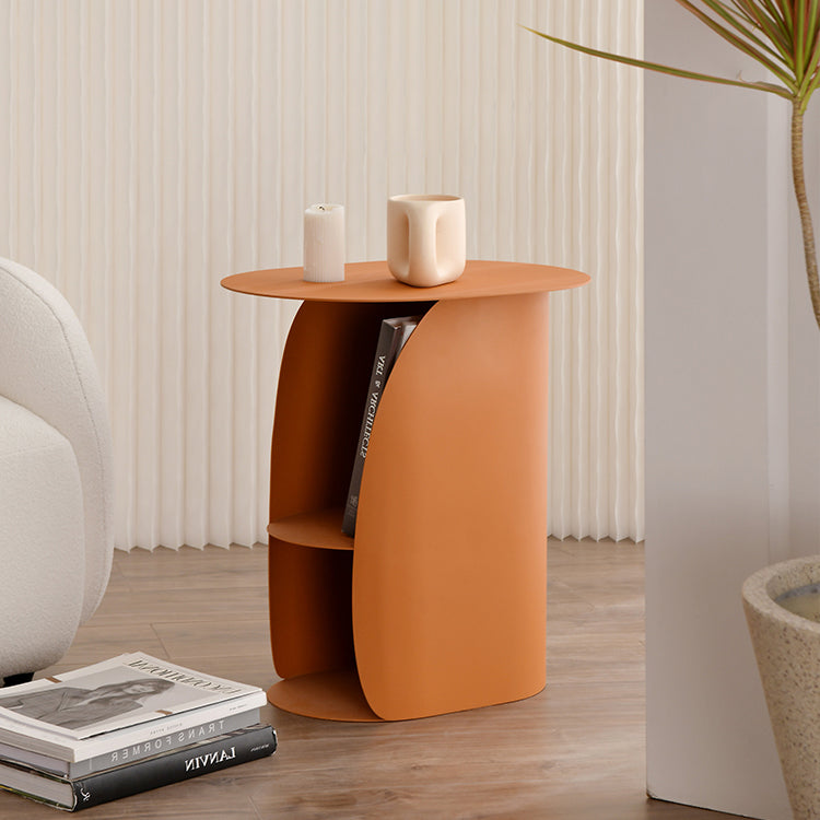 Nordic Iron Side Cabinet — Orange