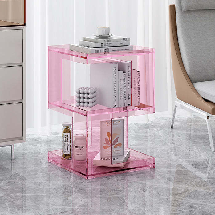 Nordic Geometric Acrylic 3-Tier Side Table