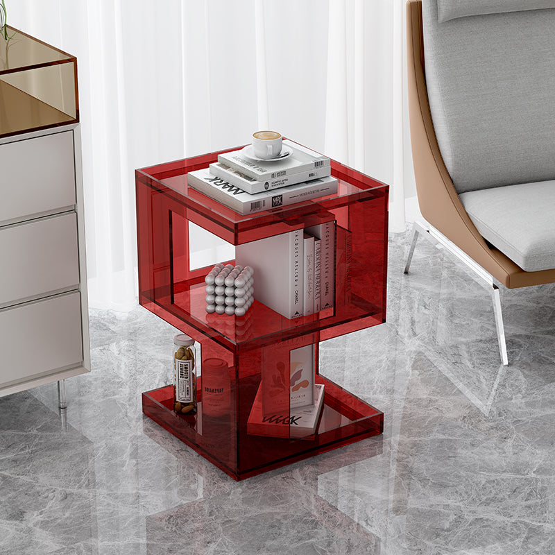 Nordic Geometric Acrylic 3-Tier Side Table