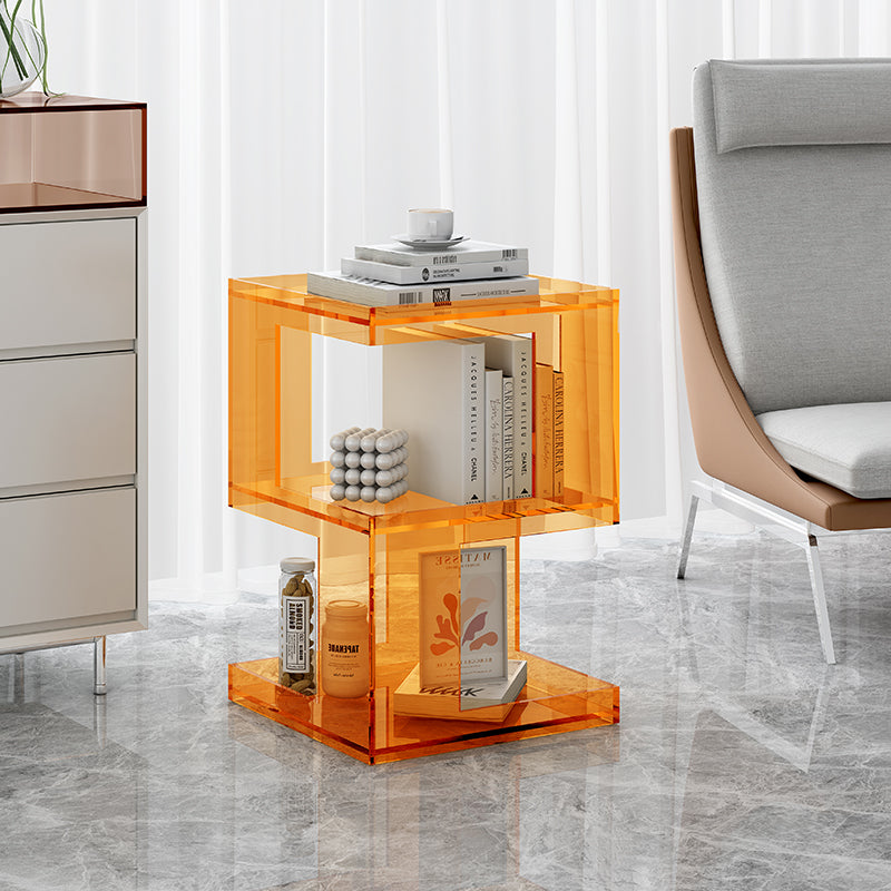 Nordic Geometric Acrylic 3-Tier Side Table