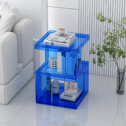 Nordic Geometric Acrylic 3-Tier Side Table