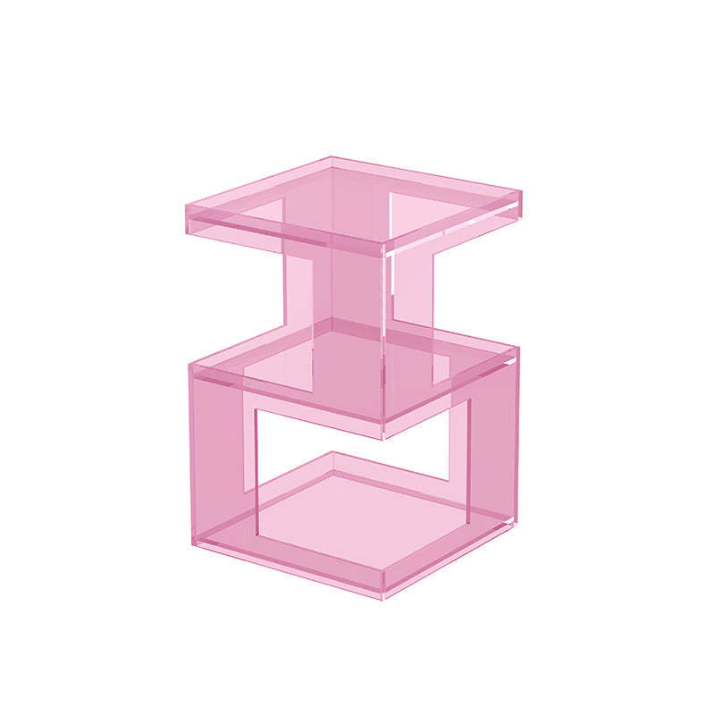 Nordic Geometric Acrylic 3-Tier Side Table