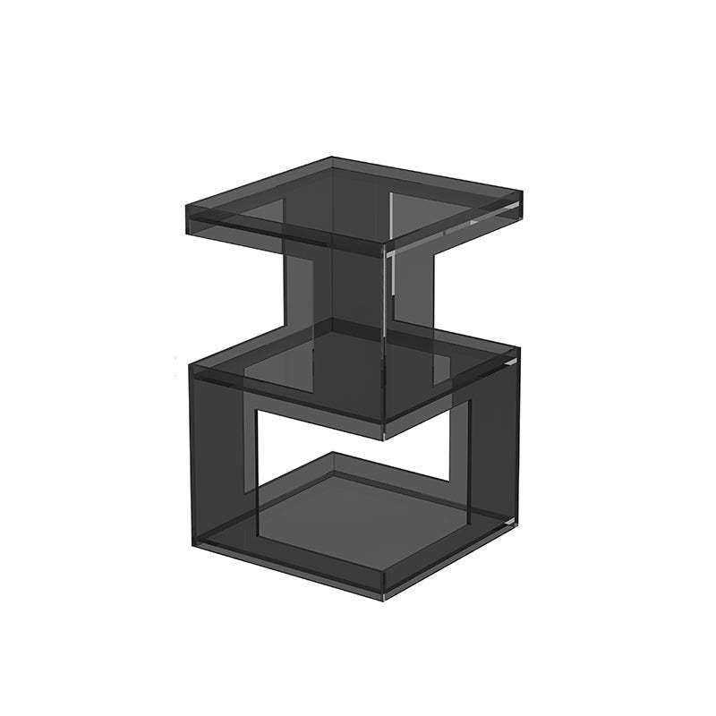 Nordic Geometric Acrylic 3-Tier Side Table