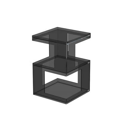 Nordic Geometric Acrylic 3-Tier Side Table