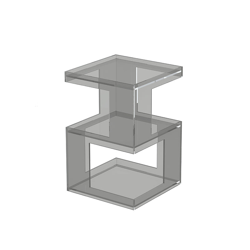 Nordic Geometric Acrylic 3-Tier Side Table