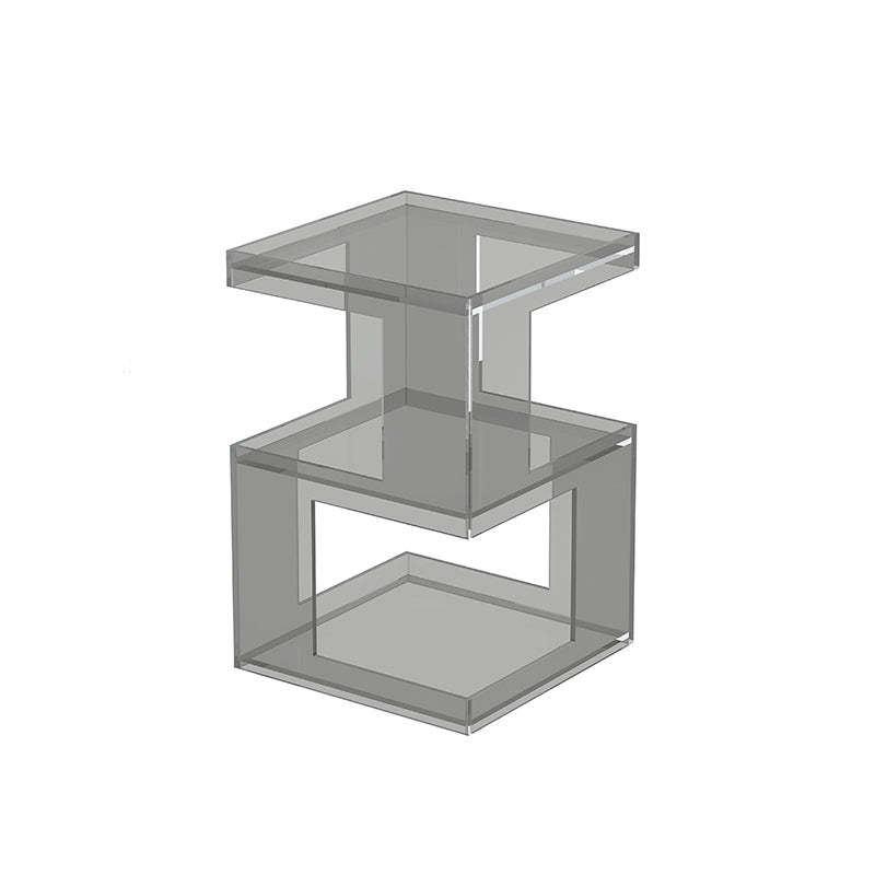 Nordic Geometric Acrylic 3-Tier Side Table