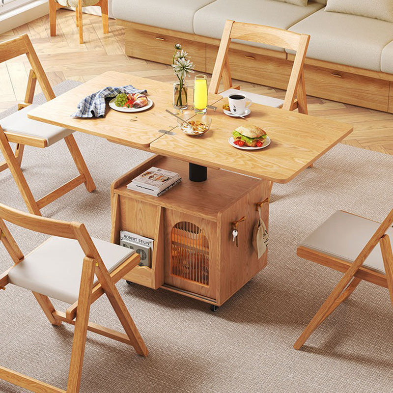 Lighom creative 2-cabinet steel glass wood coffee tables
