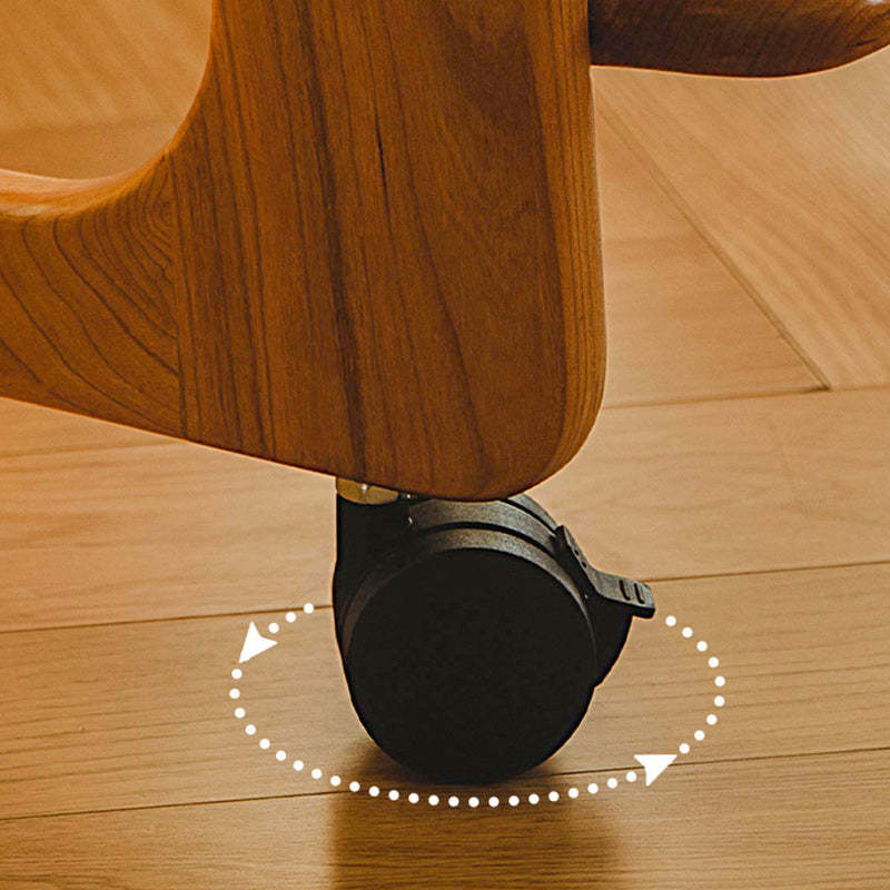 Modern Cherry Wood 2-Tier Side Table