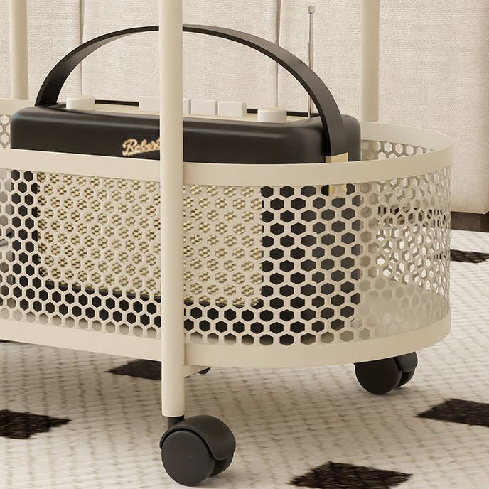 Modern Iron Steel 2-Tier Side Table