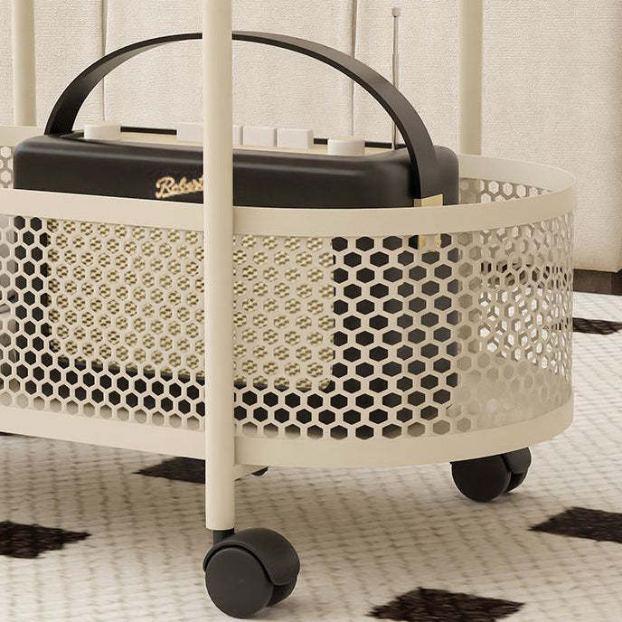Modern Iron Steel 2-Tier Side Table