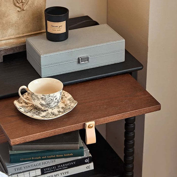 French Red Oak 1-Drawer Nightstand