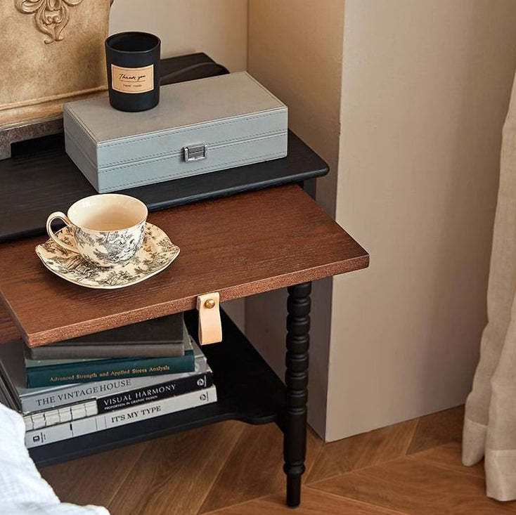 French Red Oak 1-Drawer Nightstand
