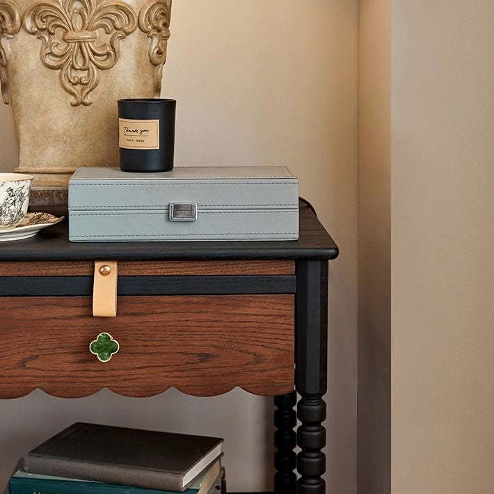 French Red Oak 1-Drawer Nightstand
