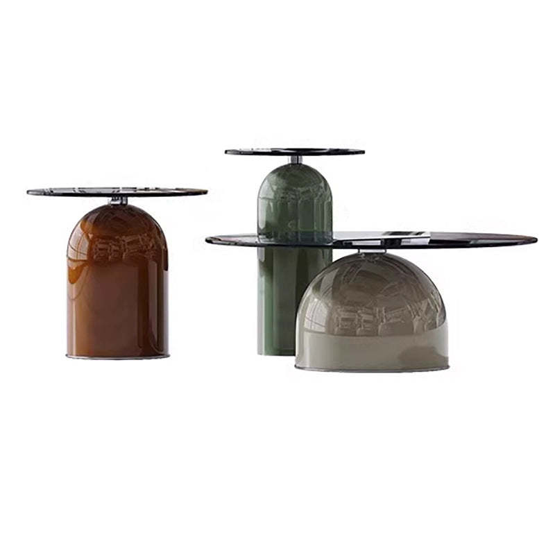 Glass Steel Coffee Table