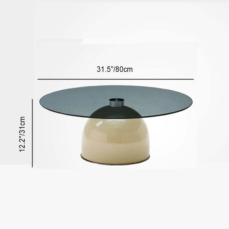 Glass Steel Coffee Table