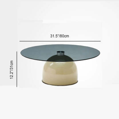 Glass Steel Coffee Table