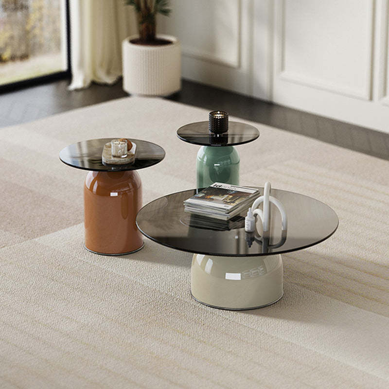 Glass Steel Coffee Table