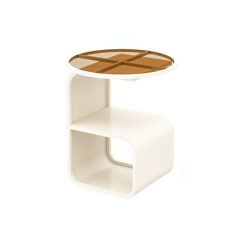 Nordic Geometric Iron Glass 3-Tier Side Table