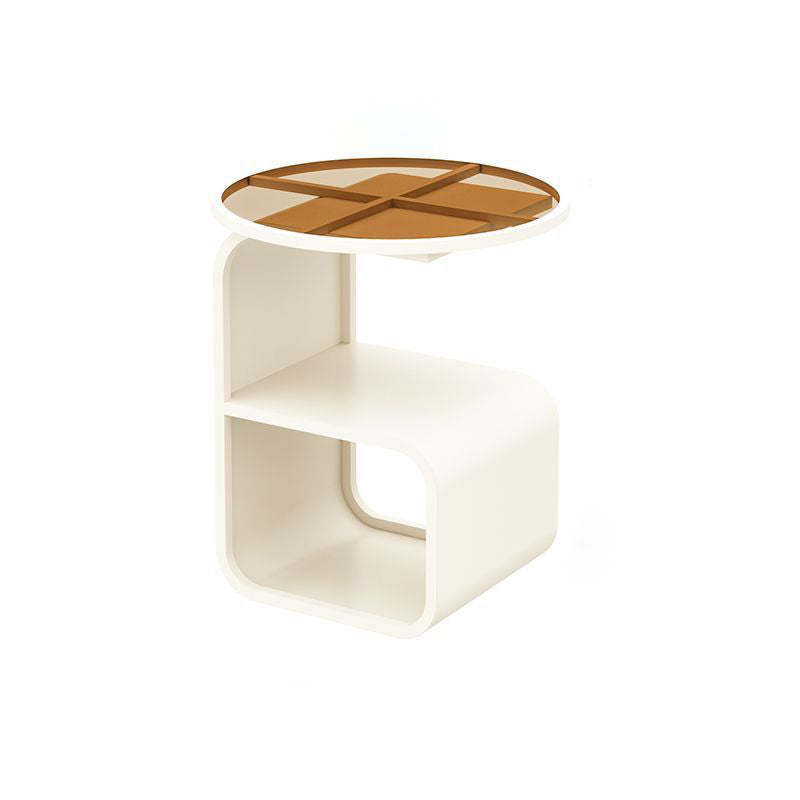 Nordic Geometric Iron Glass 3-Tier Side Table