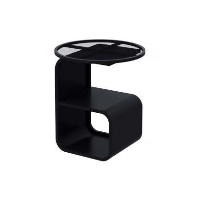 Nordic Geometric Iron Glass 3-Tier Side Table