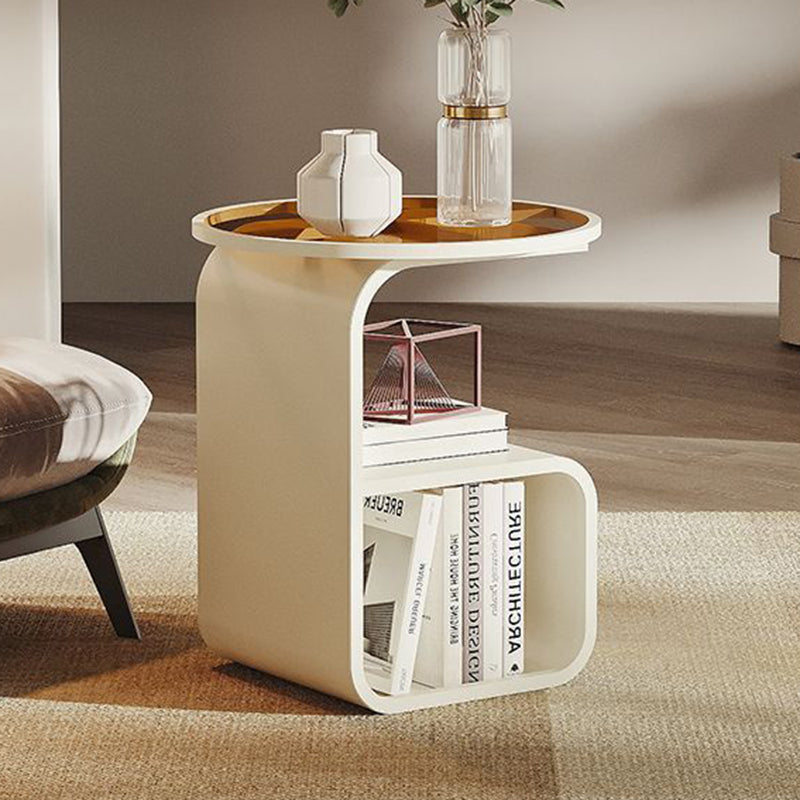 Nordic Geometric Iron Glass 3-Tier Side Table