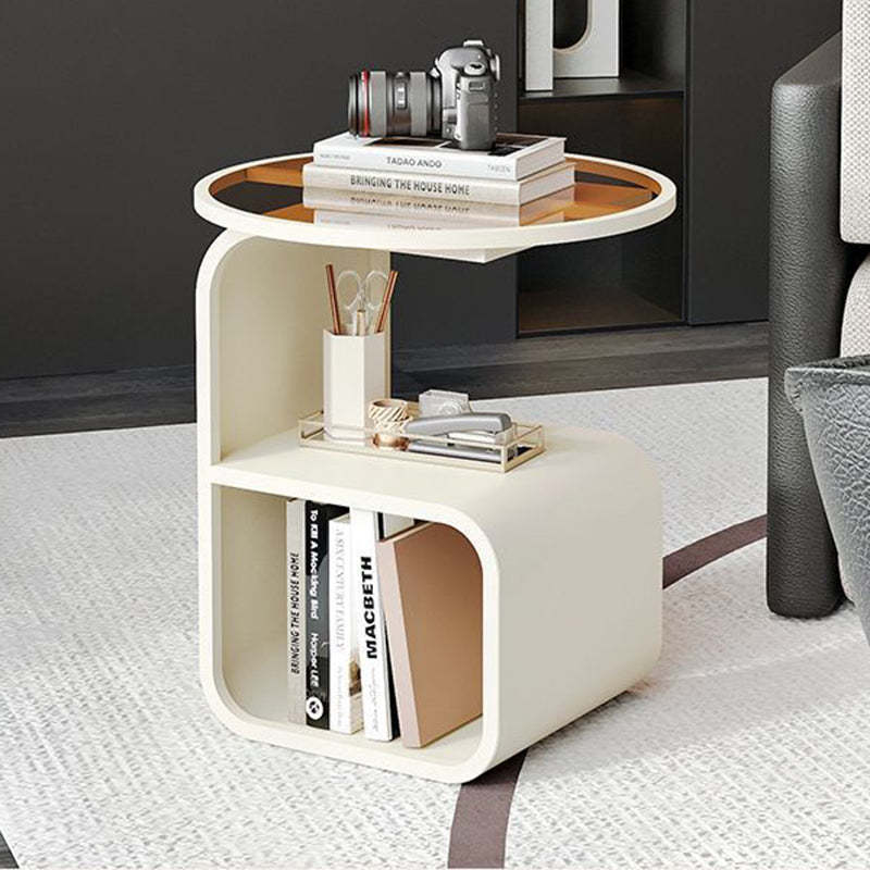 Nordic Geometric Iron Glass 3-Tier Side Table