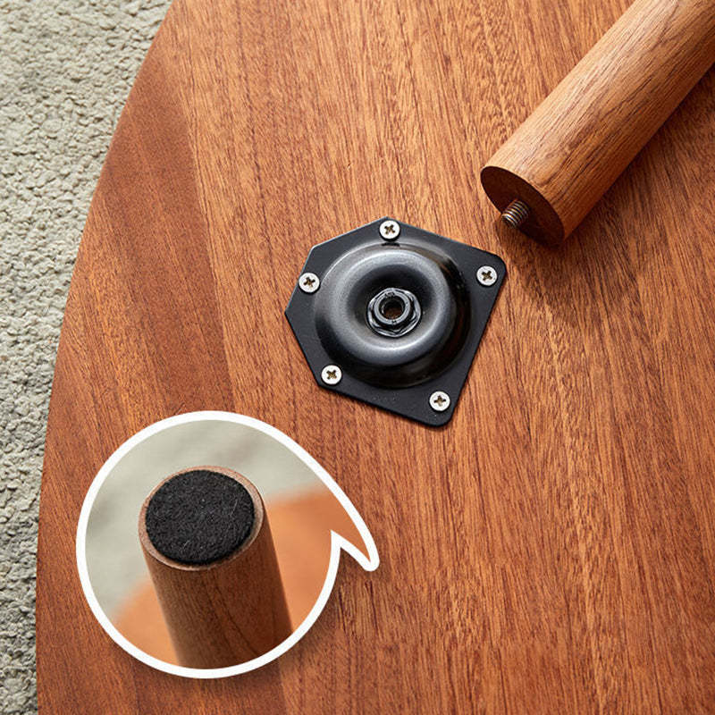 Contemporary Ebony Wood Coffee Table