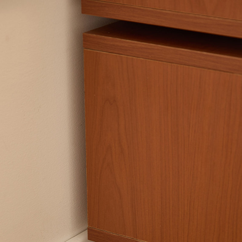 Retro Swivel Boxwood 2-Drawer Side Table