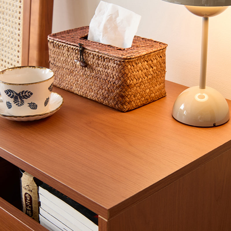 Retro Swivel Boxwood 2-Drawer Side Table