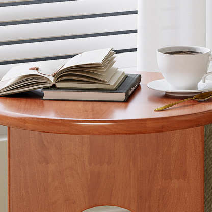 Nordic Round Oak Solid Wood Side Table