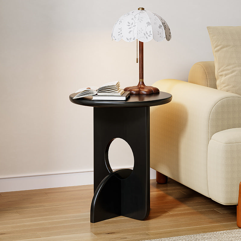Nordic Round Oak Solid Wood Side Table